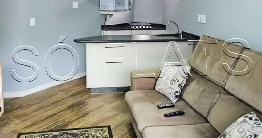 Flat 42m² mobiliado à venda no Paraíso, próximo ao Parque Ibirapuera