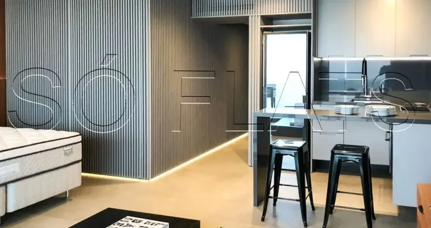 Studio 36m² mobiliado à venda em Pinheiros | 1 vaga | Próx. Metrô Faria Lima