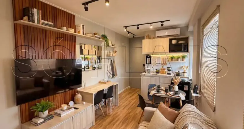 Flat mobiliado à venda 27m² 1 suíte 1 vaga na Consolação Frei Caneca próximo ao metrô