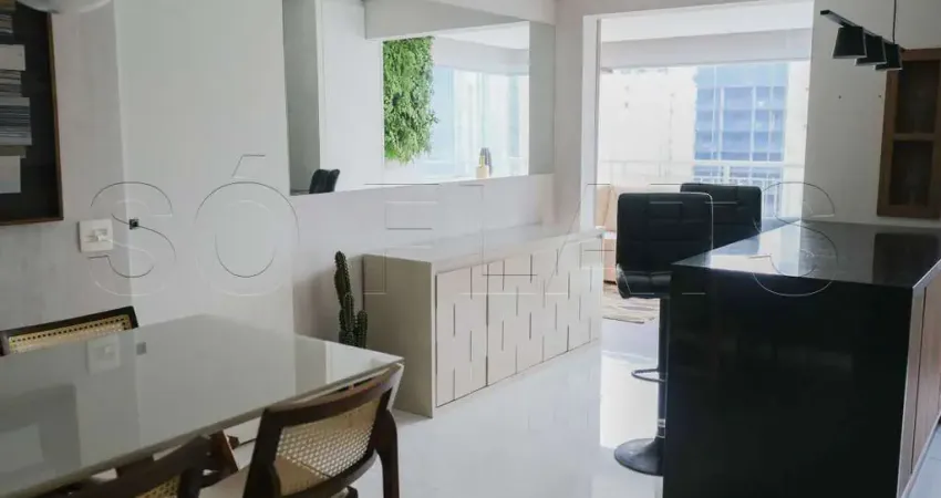 Horizonte JK, flat disponível para locação com 57m², 01 dormitório e 1 vaga de garagem.