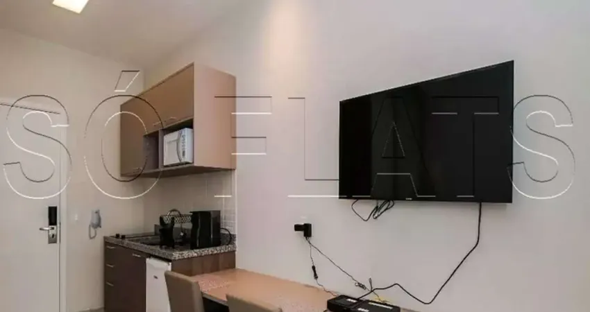 Studio mobiliado 21m² à venda no Centro de SP próximo ao metrô