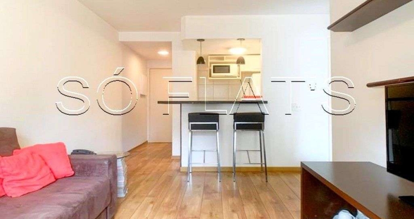 La Residence Itaim, flat disponível para locação contendo 65m², 1 dormitório e 1 vaga de garagem.