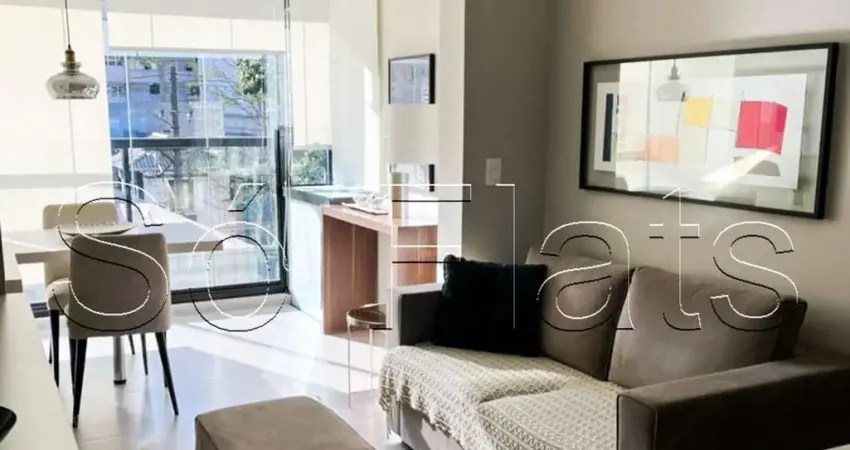 VX-Change, flat disponível para locação contendo 35m², 1 dormitório e 1 vaga de garagem.