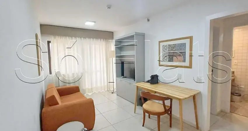 Flat no itaim, ótima opção para se hospedar, com fácil acesso a vila olímpia, moema e jardins.