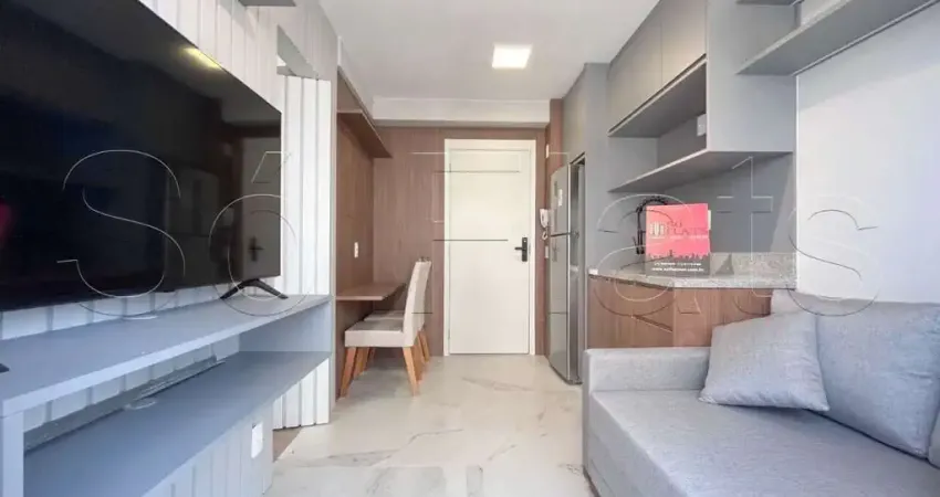 Flat disponível totalmente mobiliado 25m² e 01 dormitório, no Butantã,