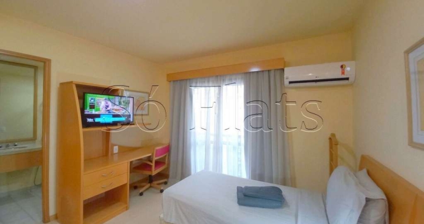 Flat no Interative com 23m², 1 dormitório e 1 vaga disponível para locação no Jardim Paulista.