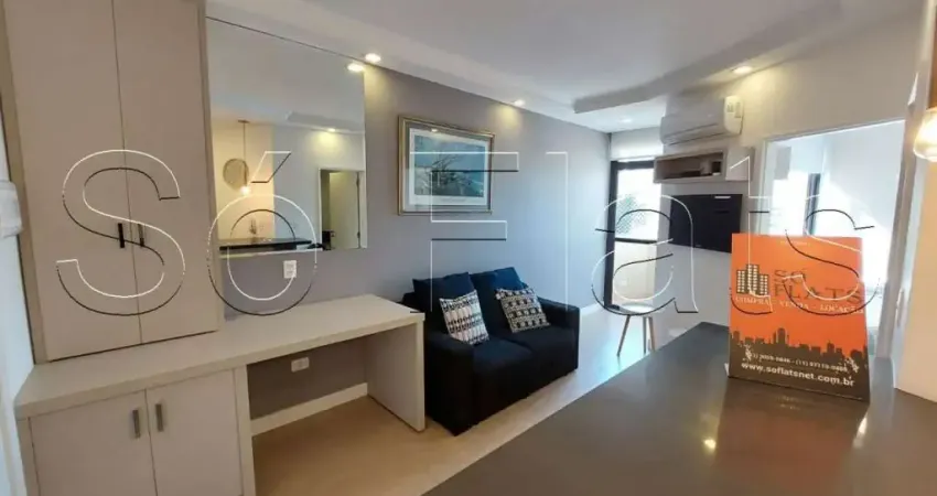 Flat para locação no Moema Studio contendo 41 m², 1 dormitório e 1 vaga de garagem.