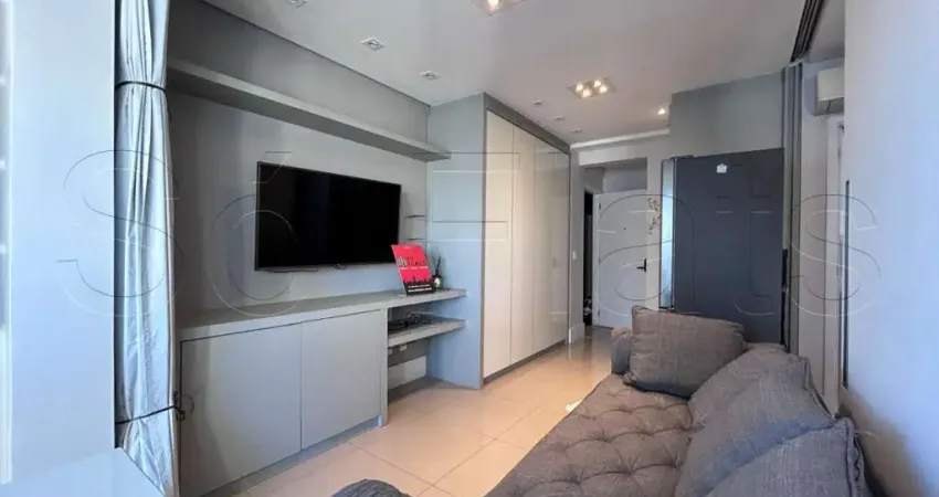 Affinity Vila Olímpia, flat com 43m², 1 dormitório e 1 vaga, disponível para locação.
