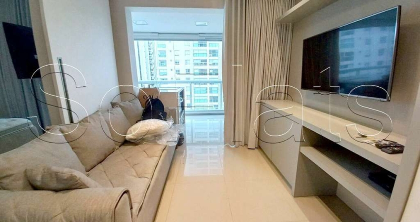 Apartamento na Vila Olímpia com 01 dormitório e varanda Gourmet