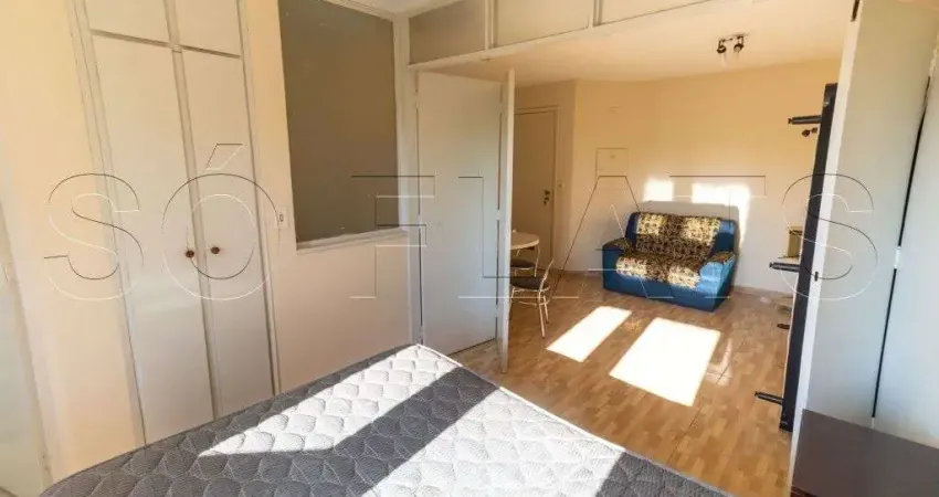 Flat disponível para locação em moema próx da av ibirapuera, metrô eucaliptos e av dos bandeirantes.