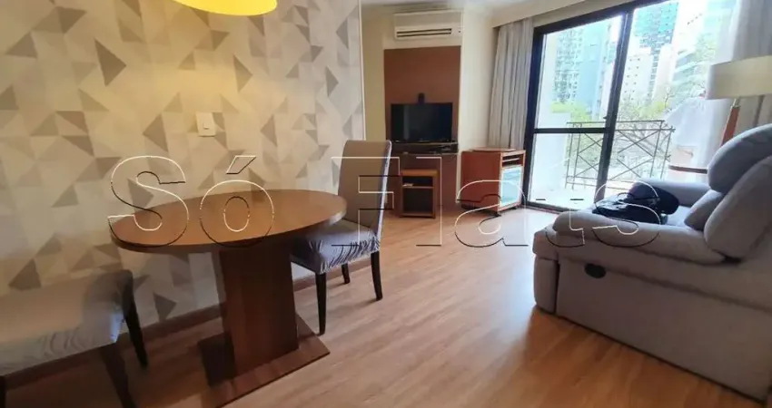 Flat totalmente moderno na Vila Olímpia, próx da Av. dos Bandeirantes e Marg Pinheiros. Sem fiador.