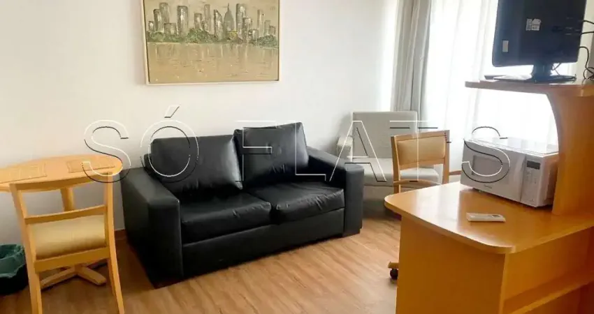 Flat tipo studio mobiliado com serviços, sem burocracia no coração do jardim paulista. consulte-nos.