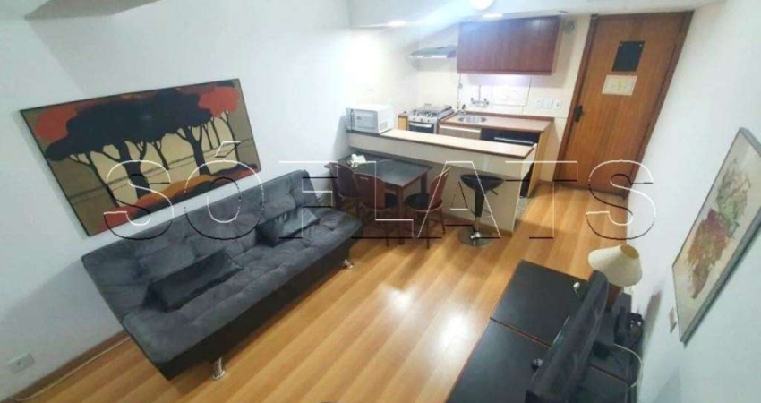 Duplex mobiliado com serviços, com 1 dormitório 56m² a 3 minutos andando da Avenida Paulista.