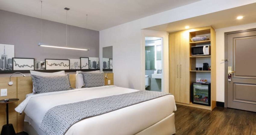 Flat mobiliado   disponível para venda com 28m² e 01 vaga de garagem