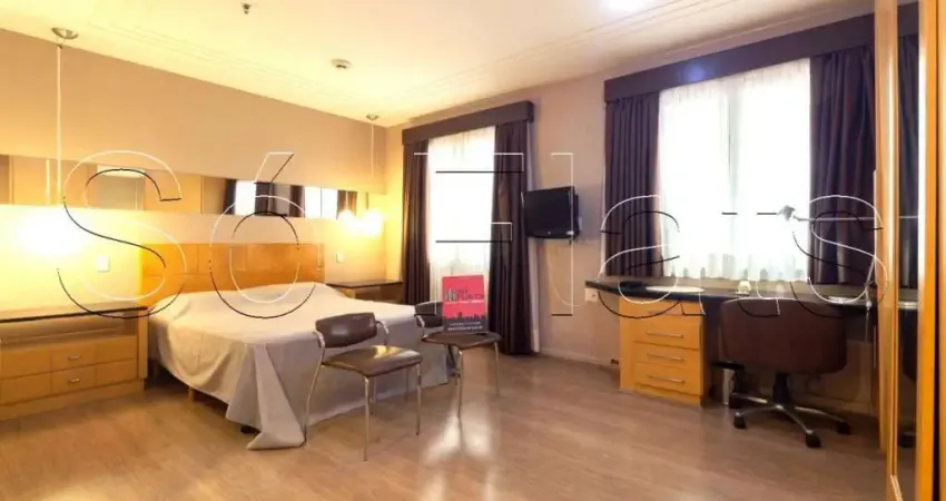 Flat Tryp Tatuapé, contendo 28m², 1 dormitório e 1 vaga de garagem disponível para locação.