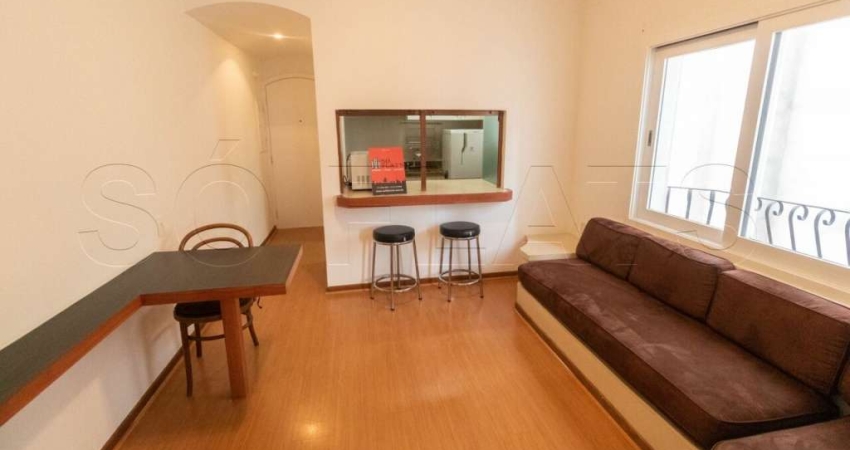 Lindo flat nos Jardins para hospedagem a alguns passos da Rua Oscar Freire. Locação sem burocracia.