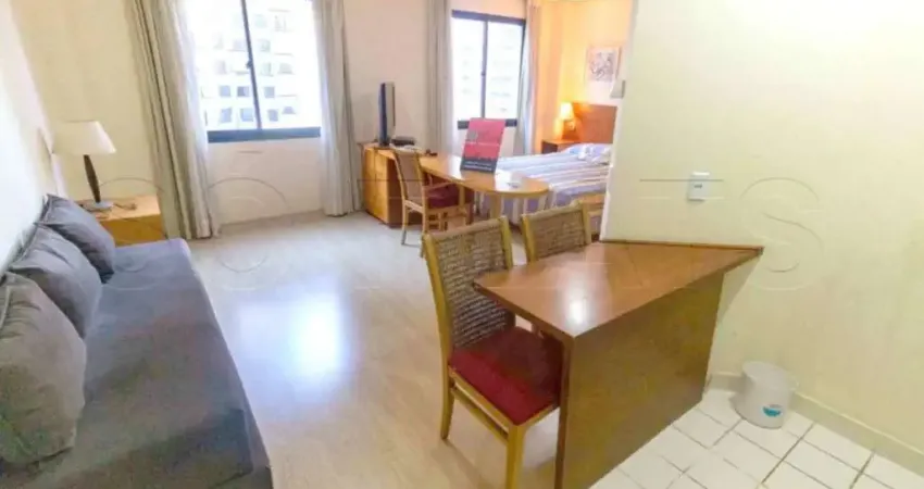 Flat Mercure Times Square em Moema para locação, prox a Av. Ibirapuera e ao Metrô Moema.