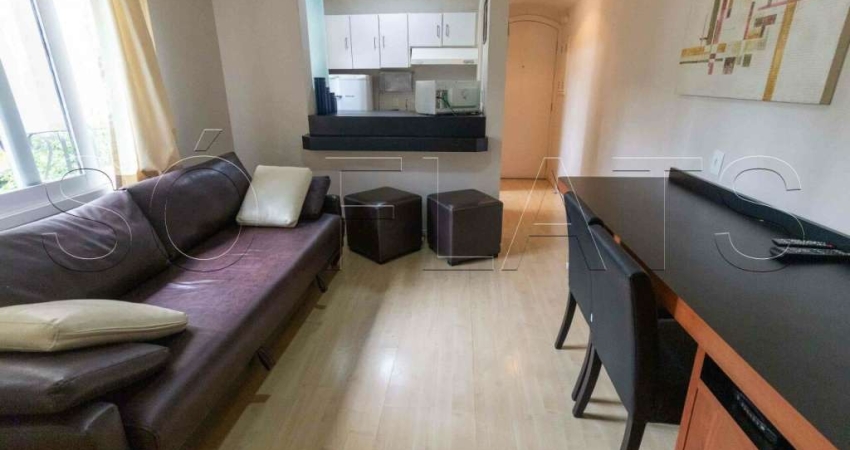 Lindo flat nos Jardins para hospedagem a alguns passos da Rua Oscar Freire. Locação sem burocracia.