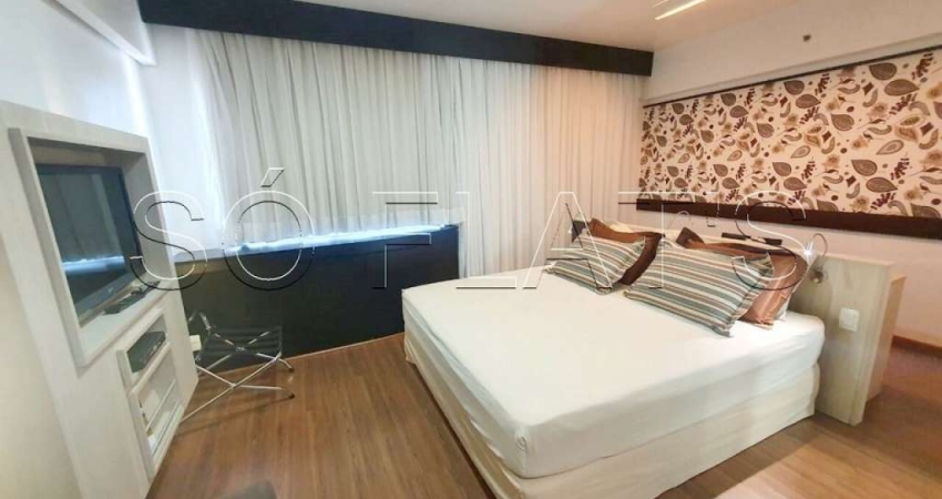 Flat na Bela Vista, próximo do Hospital Beneficência Portuguesa, Servidor e Av. 23 de Maio.