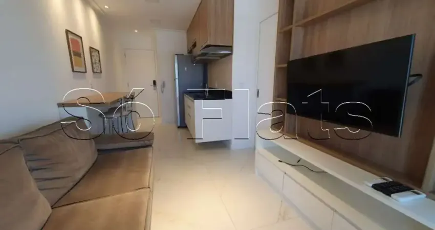 Apartamento tipo studio, novo, prox a av. sto amaro, jornalista roberto marinho e metrô campo belo.