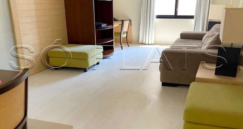 Flat em Moema, proximo a Av. Ibirapuera e Metrô na Rua Jamaris com 1 dormitório