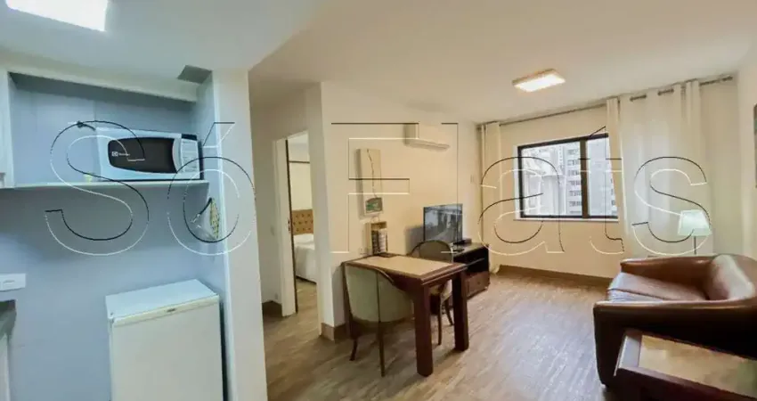 Flat disponível para locação no itaim bibi próximo do clube pinheiros e av brig faria lima.