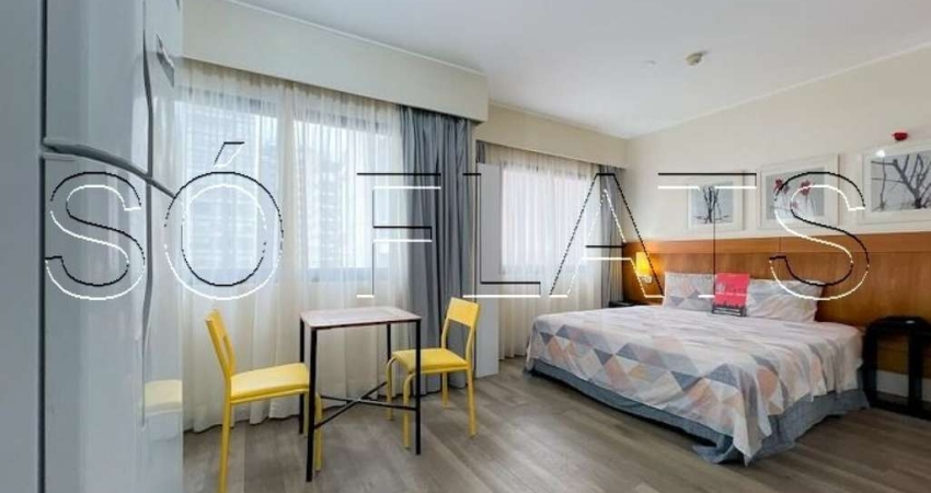 Flat com 1 quarto à venda na Avenida Rouxinol, 57, Moema, São Paulo