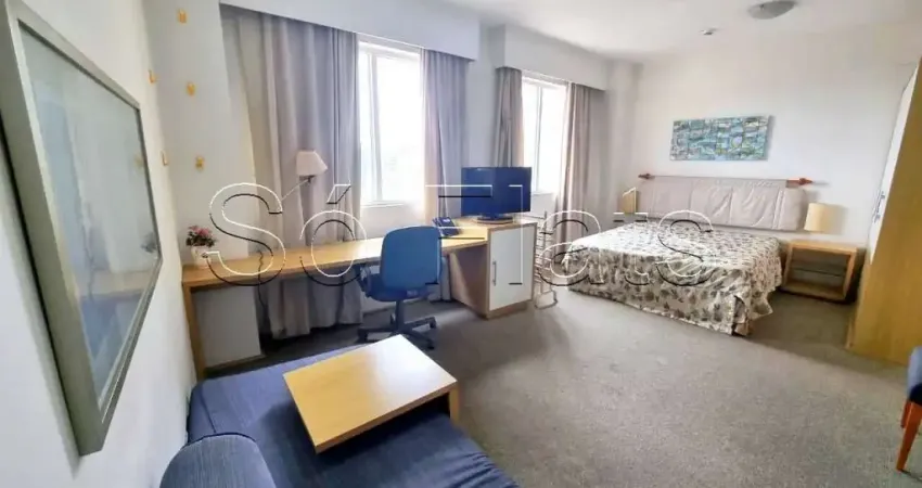 Flat para locação no comfort alphaville com 1 dormitório e 1 vaga de garagem