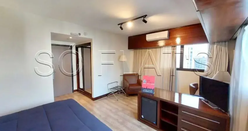 Apto no wyndham berrini, com 29m², 1 dormitório e 01 vaga, disponível para locação no brooklin.