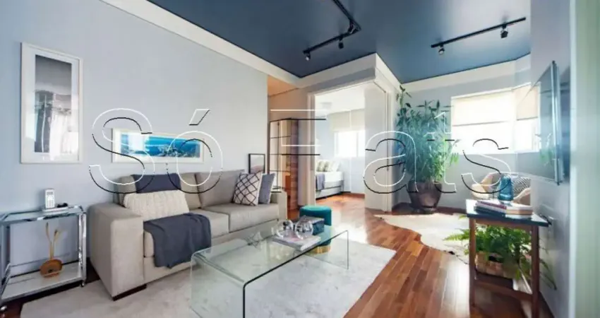 Apartamento estanconfor villa olímpia 82m² 1 dormitório 1 vaga para locação.