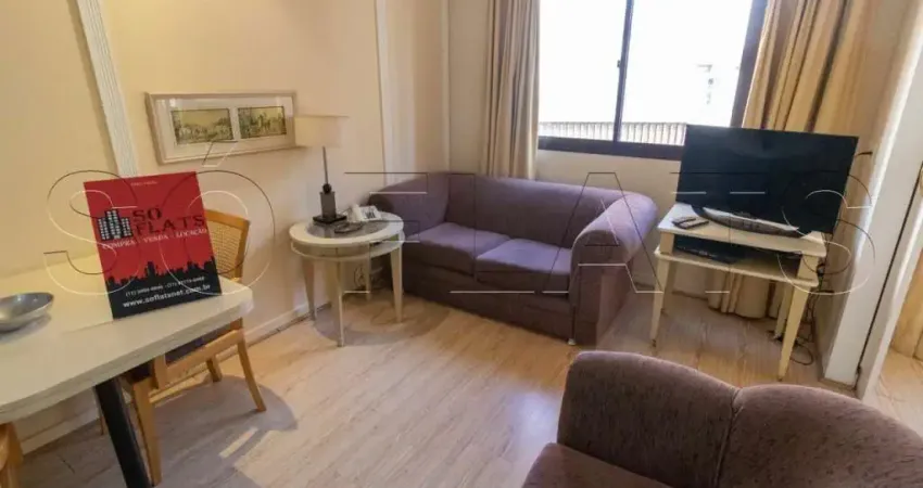 Flat The World 30m² 1 dorm 1 vaga na Vila Olímpia para locação.