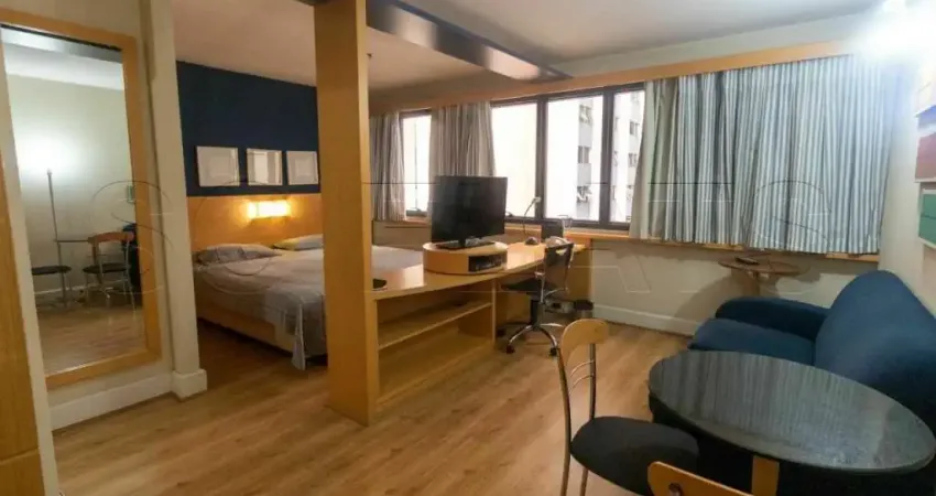 Flat transamérica jardins disponível para venda com 28m² e 01 vaga de garagem