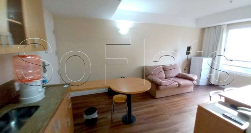 Flat com 32m² 1 dormitório 1 vaga para locação no Centro.