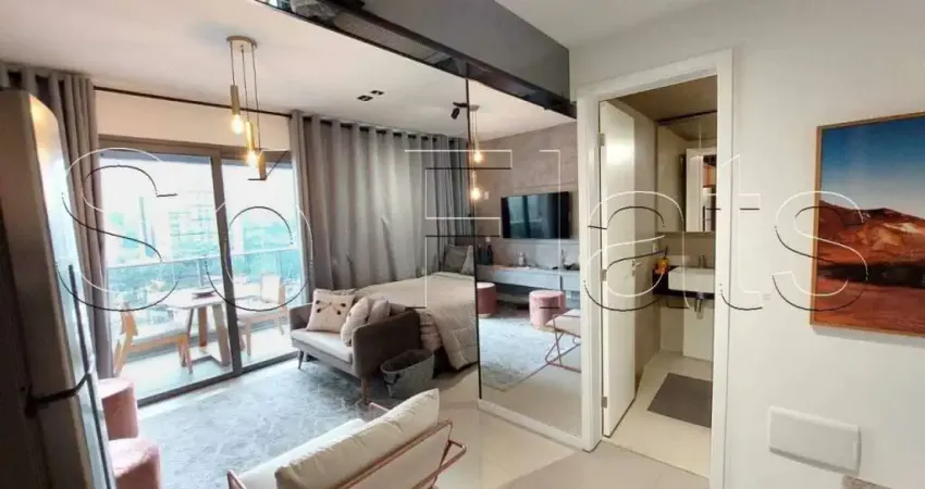 Studio alto padrão mobiliado à venda em Pinheiros com vaga no V House Boutique Residence