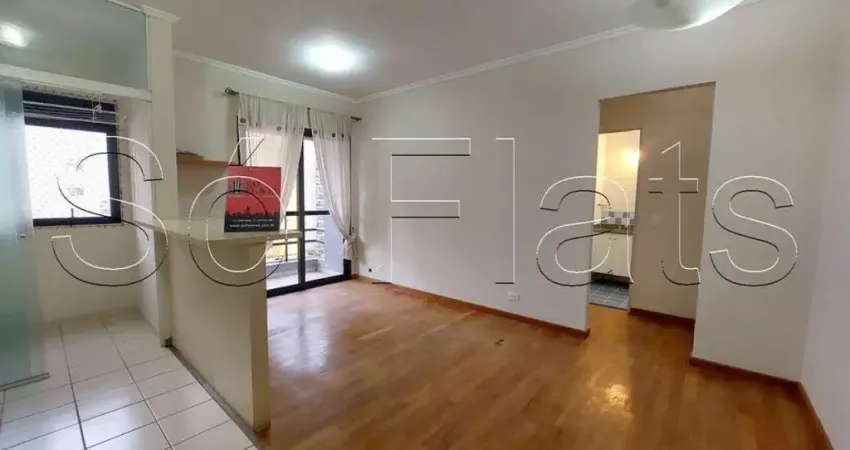 Flat spazio vitae para locação na avenida bosque da saúde com 1 dormitório e 1 vaga.