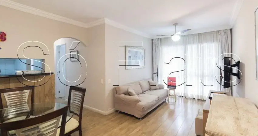 Flat para locação no park avenue mobiliado próximo da avenida paulista, masp e metrô trianon.