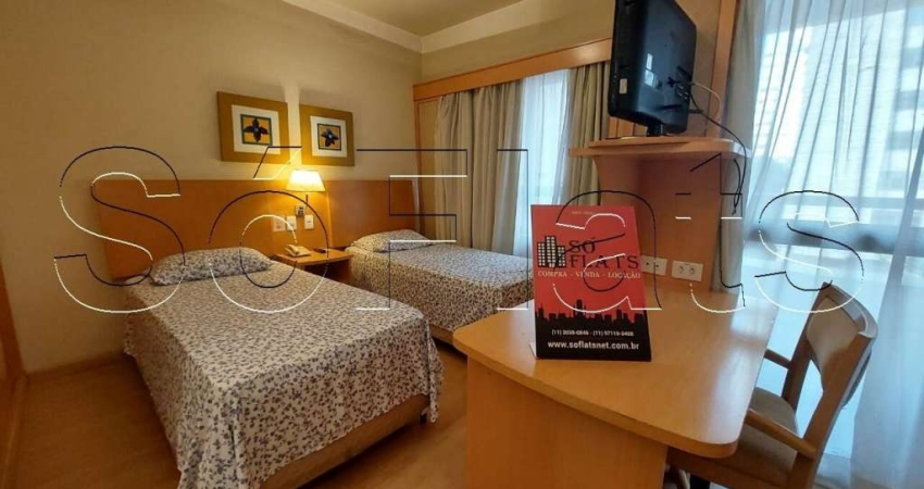 Quality Hotel Paulista disponível para locação próximo da Avenida Nove de Julho.