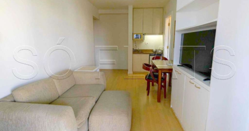 Flat Grand Mercure Itaim com 1 dormitório, 1 vaga de garagem para locação no Itaim Bibi.