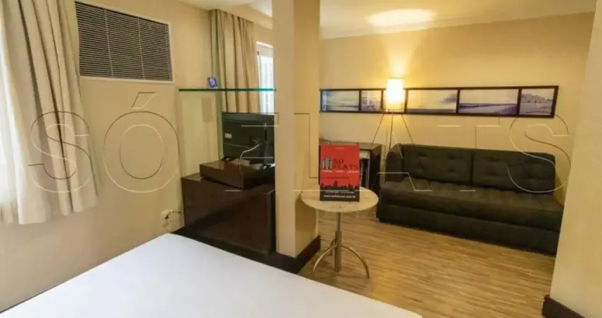 Flat Transamérica International Plaza disponível para venda com 40m², 02 dorms e 01 vaga de garagem