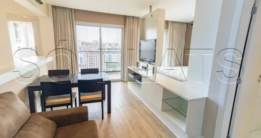 Flat no Diogo Home para locação contendo 50m², 1 dormitório e 1 vaga de garagem