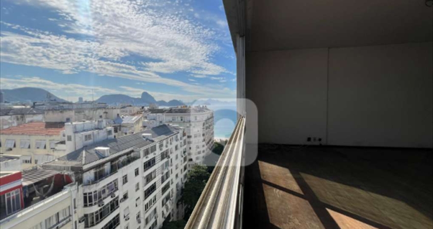 VENDO COBERTURA LINEAR DE 234m2 ENTRE COPACABANA E IPANEMA VISTA PARA O MAR