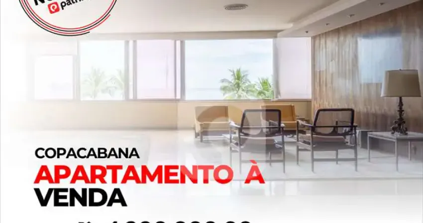 Apto av. atlântica (leme),4 quartos e 2 vagas de garagem com 465m² .