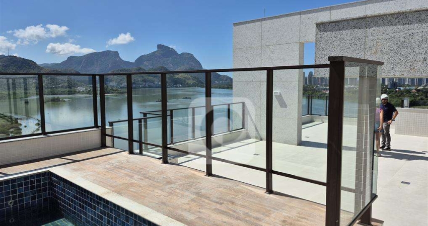 Cobertura Linear Espetacular na Península – Vista Incomparável para a Lagoa e Pedra da Gávea!