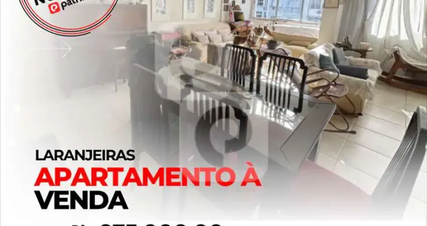 Laranjeiras, 2 quartos com dependências completas, andar alto, frente