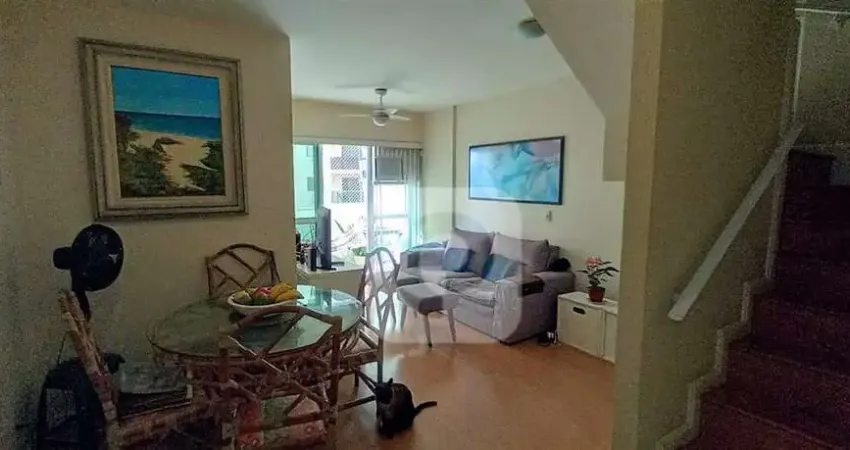 Recreio barra bonita topduplex 94m² apto 2 quartos 1 suíte sala 2 ambientes 1 vaga infra total
