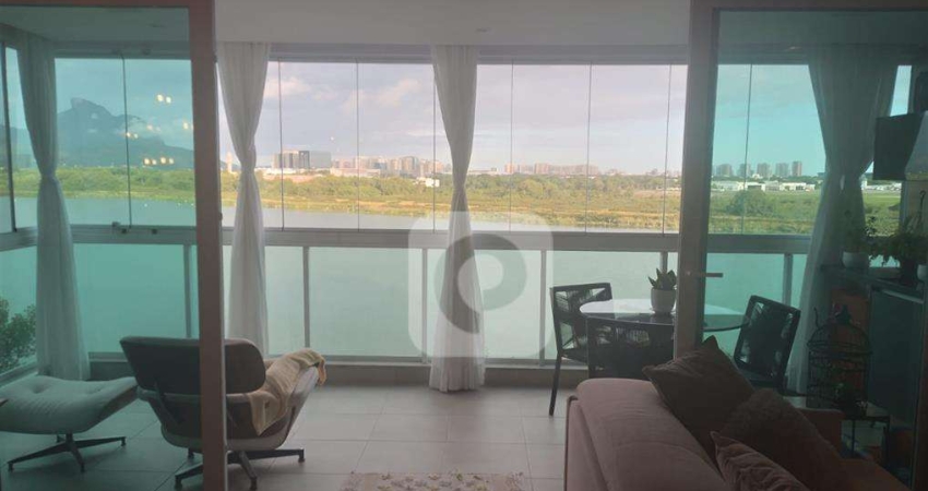 Apartamento 142m² espaçoso Barra Olímpica 3 suítes Lazer completo vista Lagoa a Venda