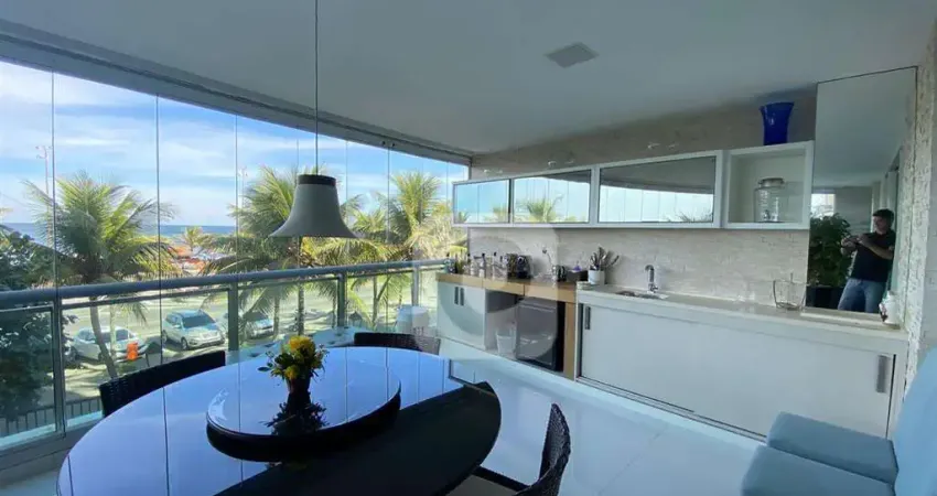 Apartamento 4 suites com 400 m² dependência completa frontal mar e sol da manha