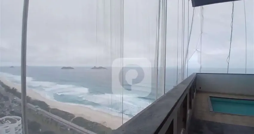 Apartamento duplex frontal mar barra mares posto 4 barra da tijuca