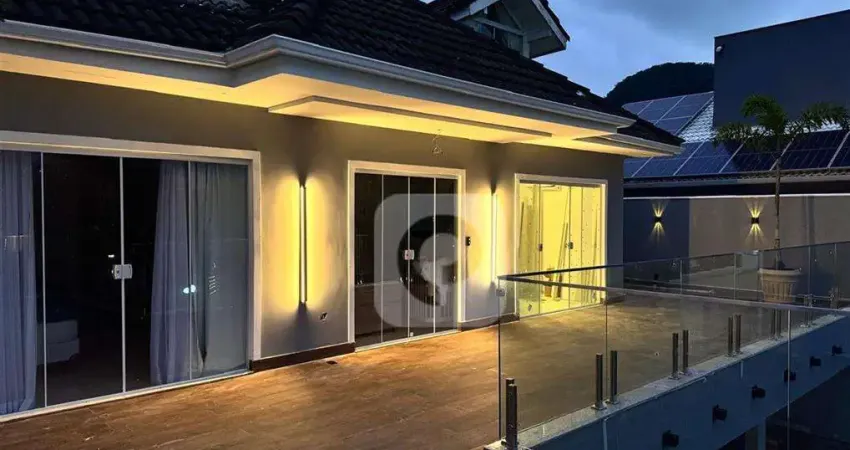 Duplex de alto padrão 360m² com 5 suites e jardim de inverno – vargem grande/rj