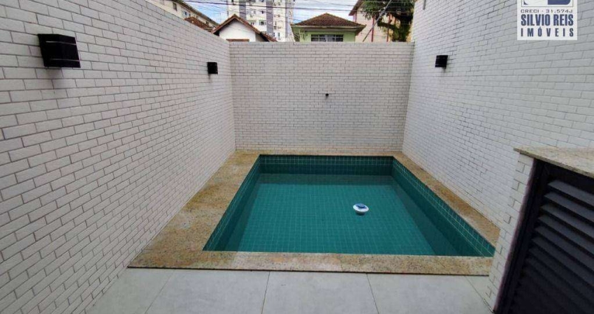Casa com 2 dormitórios à venda, 100 m² por R$ 848.000,00 - Campo Grande - Santos/SP
